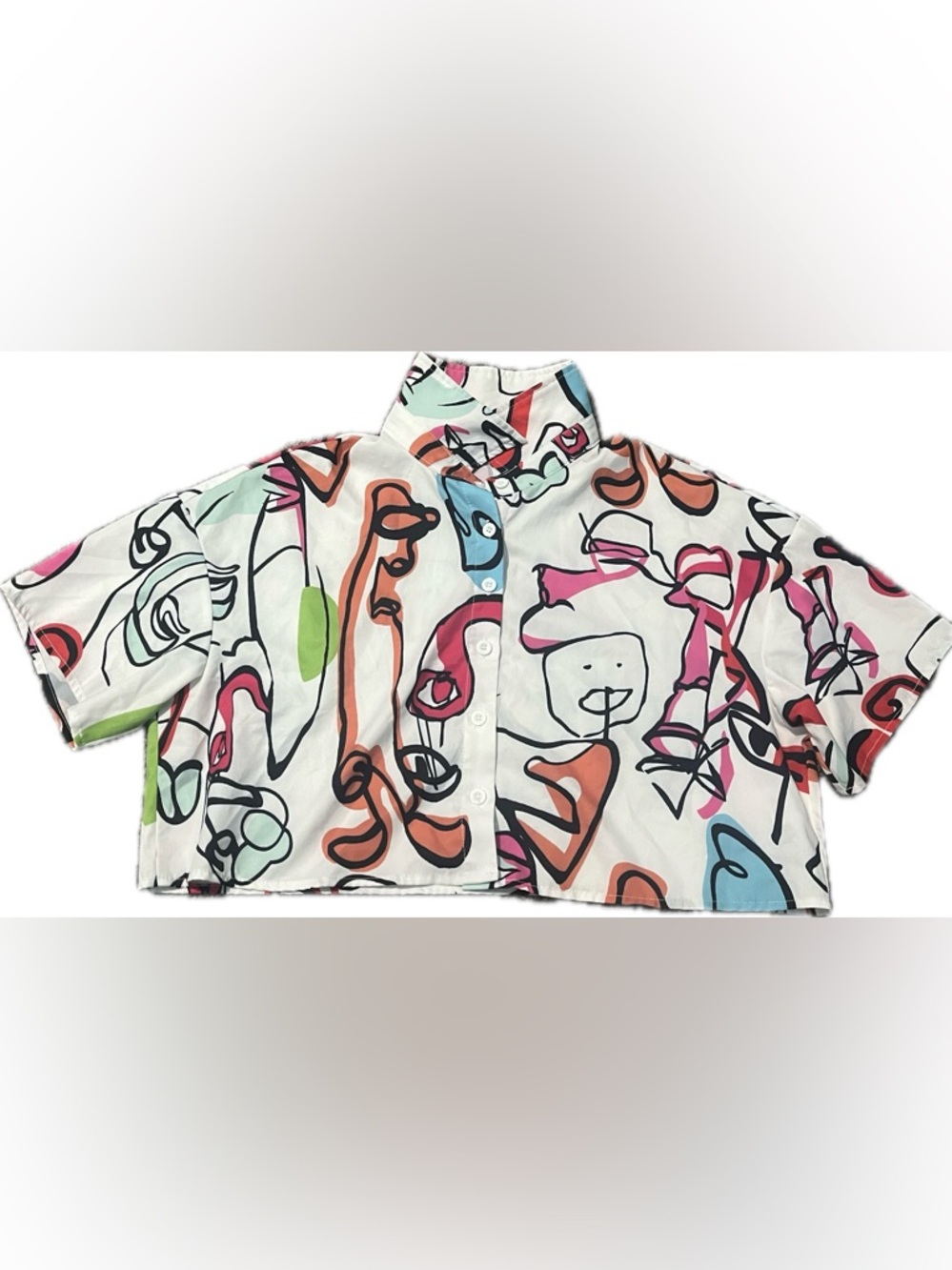 SHEIN Black Label with Pastel Blue and Pink Trim